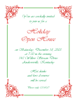 Holiday Corners Christmas Party Invitation