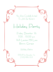 Holiday Flair Christmas Party Invitation