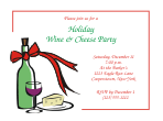 Holiday Wine and Cheese Party