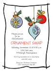 Ornament Exchange Christmas Party Invitation