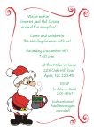 Santa with Cocoa Christmas Party Invitation