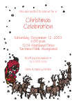 Santa's Sleigh Christmas Party Invitation
