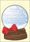 Snow Globe Christmas Party Invitation