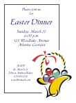 Sketch Easter Basket Invitation