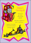 Arcade and Go Karts Birthday Party Invitation
