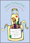 Arts and Crafts Birthday Party Invitation