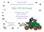 ATV 2 Birthday Party Invitation