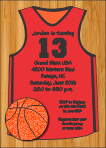 Basketball Jersey Birthday Party Invitation
