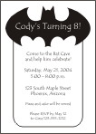 Batman Birthday Invitation