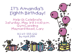 Birthday Stuff - Purple Party Invitation