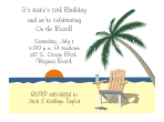 Beach Birthday Party Invitation