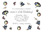 Beach Stuff Birthday Party Invitation