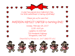 Hearts Birthday Party Invitation