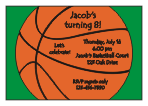 Big Basketball Birthday Party Invitation