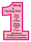 Big Number Birthday Party Invitation