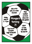 Big Soccer Ball 2 Birthday Party Invitation