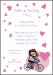 Bike Party Birthday Party Invitation