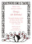 Bowling Birthday Party Invitations