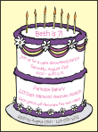 Cake Decorating Party Invitations