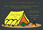 Camping Birthday Party Invitation