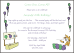 Carnival 8 Birthday Party Invitation