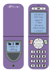 Purple Cell Phone Birthday Invitation