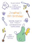 Cooking Party - Boy Birthday Party Invitation