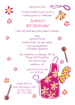 Cooking - Pink Birthday Party Invitation
