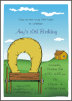 Covered Wagon 2 Birthday Invitation
