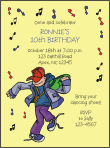 Dance Party Boy Birthday Party Invitation