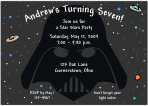 Darth Vader 2 Birthday Invitation