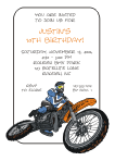 Dirt Bike Birthday Party Invitation