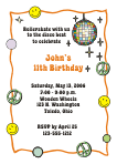 Disco Party Kid 2 Birthday Invitation