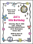 Disco Birthday Party Invitation