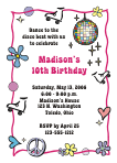 Disco Roller Skating Girl Birthday Party Invitation