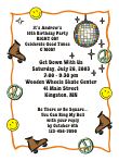 Disco Roller Skating Birthday Invitation