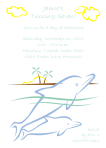 Dolphin 2 Party Invitations