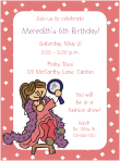 Dress Up Girl 1 Birthday Invitation