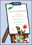 Art Easel Birthday Party Invitation
