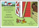 Farmyard 1 Birthday Invitation