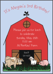 Farmyard 2 Birthday Invitation