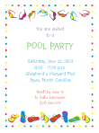 Flip-Flops and Sunglasses Birthday Party Invitation
