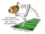 Football Goalpost Birthday Invitation