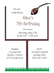 Football Birthday Invitation