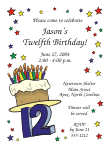 Fun Numbers Birthday Party Invitation