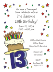 Fun Numbers Birthday Party Invitation