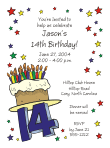 Fun Numbers Birthday Party Invitation