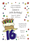 Fun Numbers Birthday Party Invitation