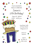 Fun Numbers Birthday Party Invitation