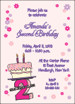 Fun Numbers 2nd Birthday Party Invitation